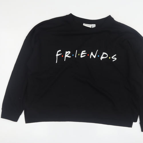 Friends Black Women's Crew Neck Sweatshirt L