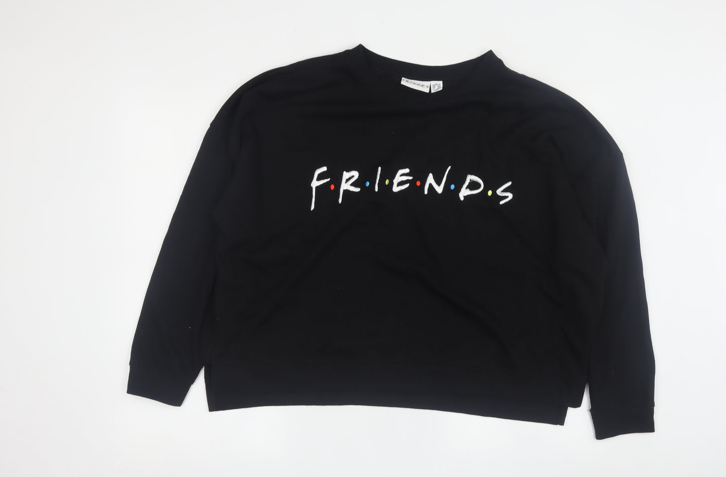 Friends Black Women's Crew Neck Sweatshirt L
