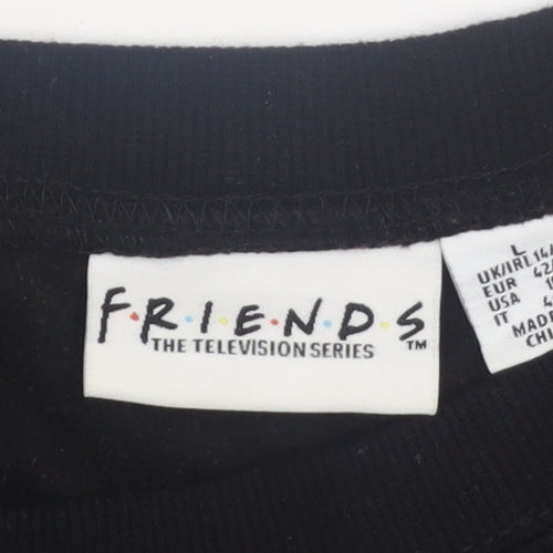 Friends Black Women's Crew Neck Sweatshirt L