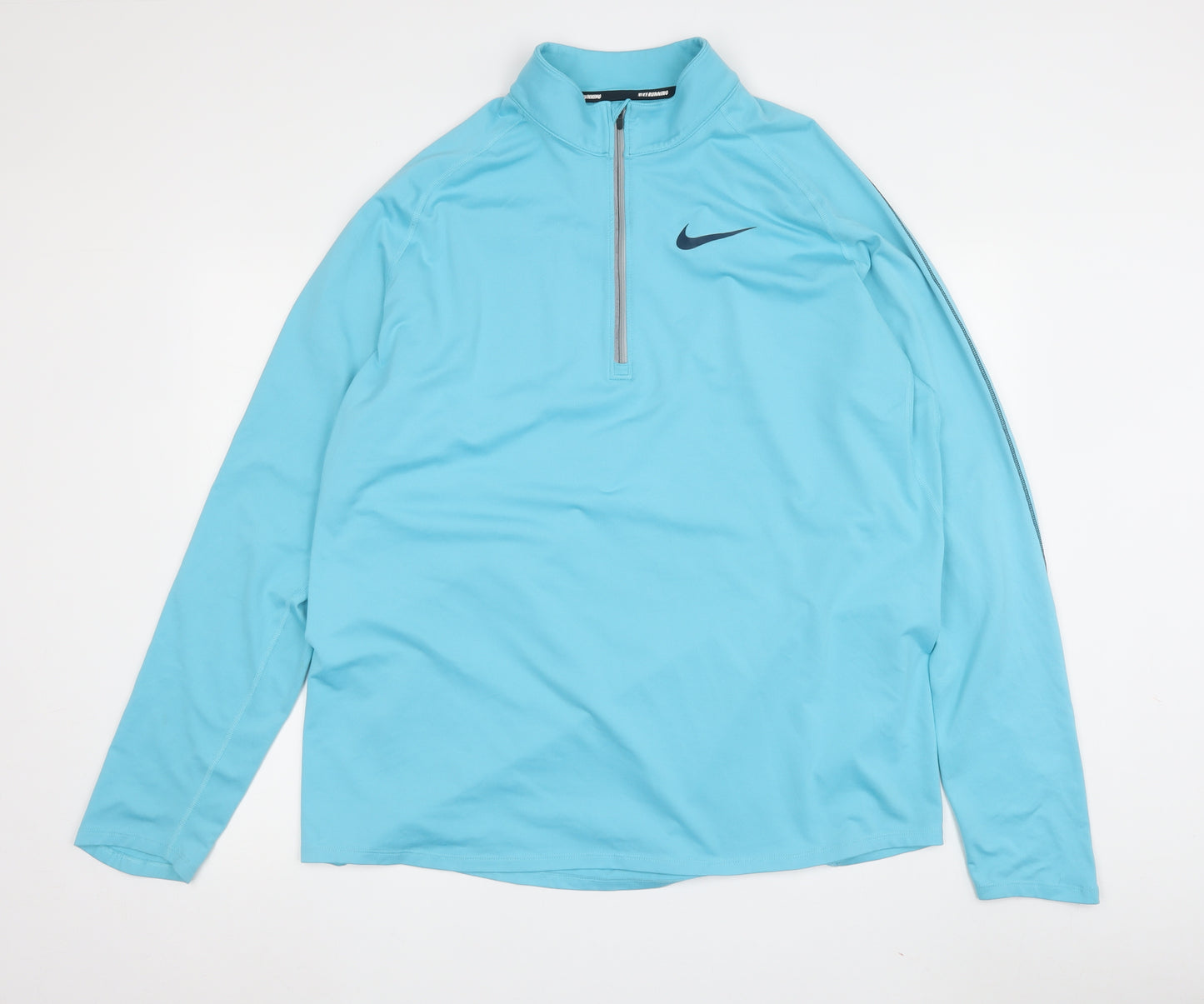 Nike Men's Blue 2XL Running Pullover with Zip