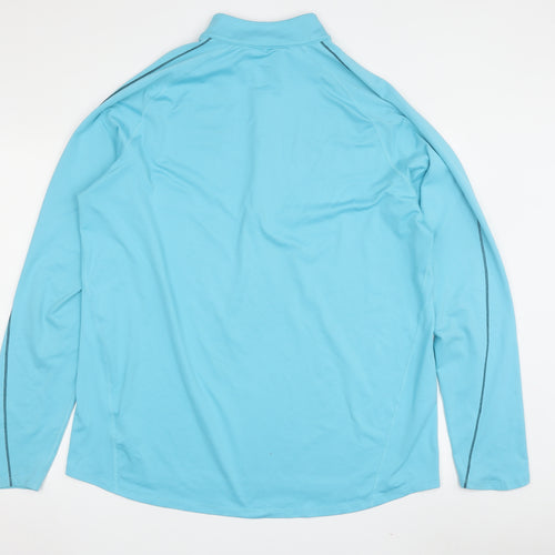 Nike Men's Blue 2XL Running Pullover with Zip