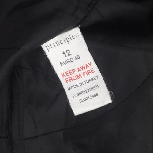 Principles Black Women's Skirt, Size 12, Viscose, Lined