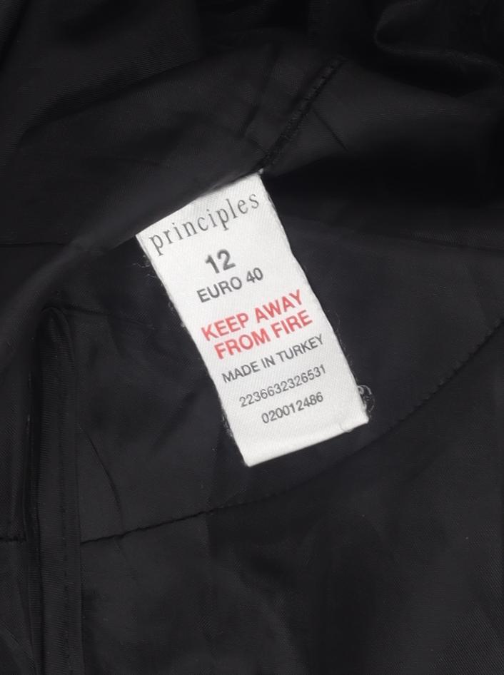 Principles Black Women's Skirt, Size 12, Viscose, Lined