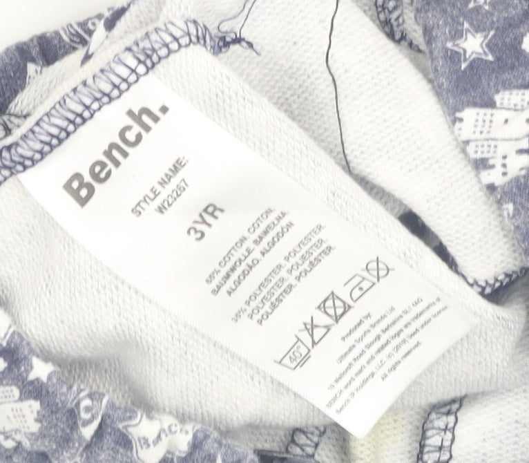 Bench Boys Blue Robot Print Sweat Shorts 3-4 Years