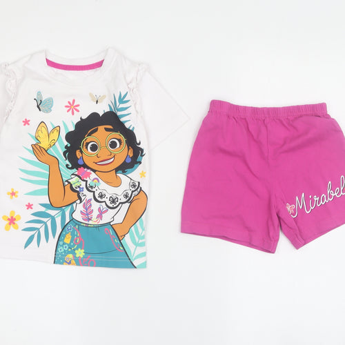 Disney Girls Encanto Multicoloured Pyjama Set 3-4 Years