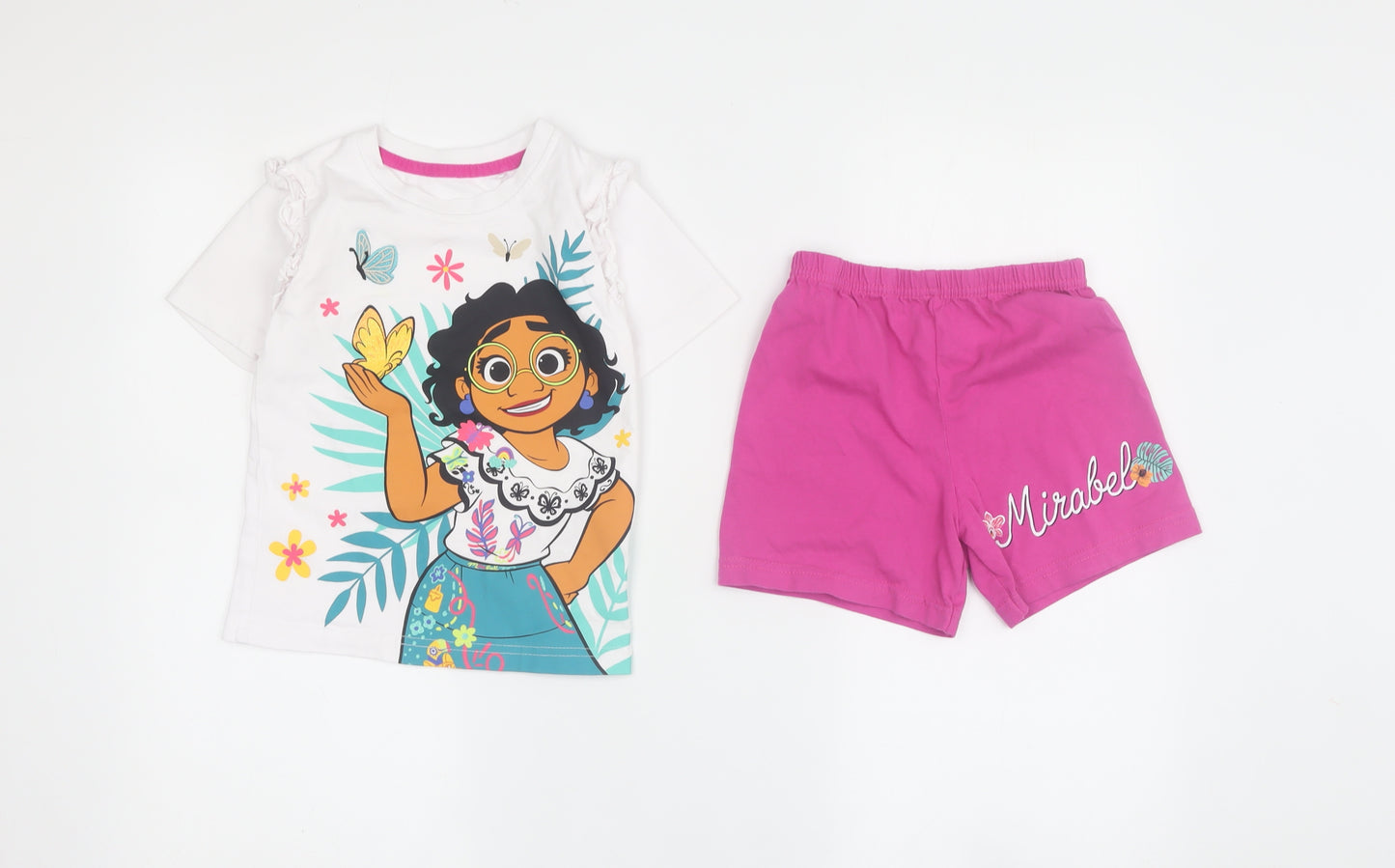 Disney Girls Encanto Multicoloured Pyjama Set 3-4 Years
