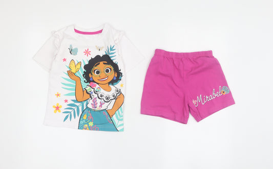 Disney Girls Encanto Multicoloured Pyjama Set 3-4 Years