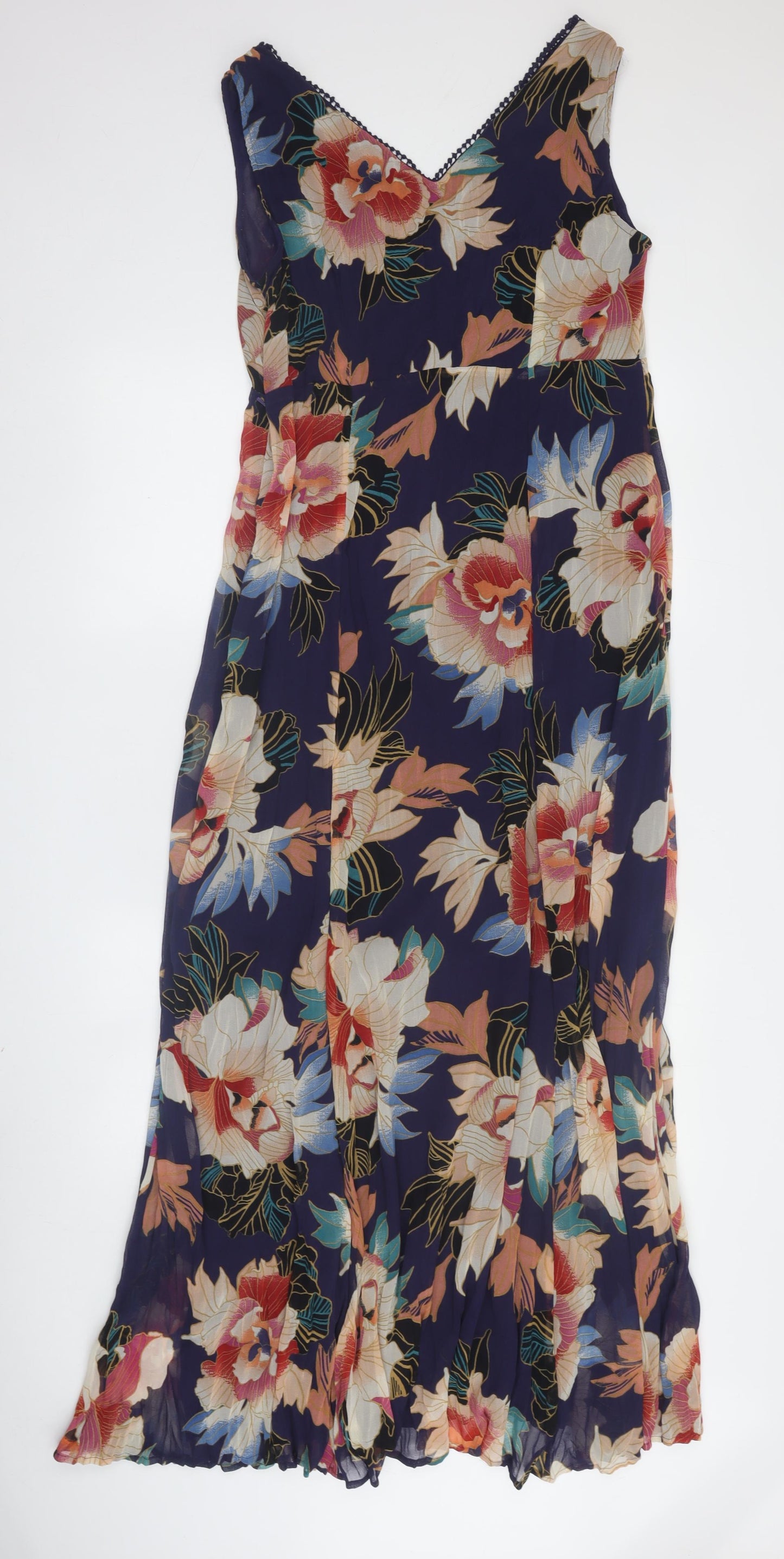 Marks and Spencer Women's Multicoloured Floral Slip Dress Size 12
