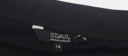 STAR by Julien Macdonald Women's Black Beige Maxi Dress 14