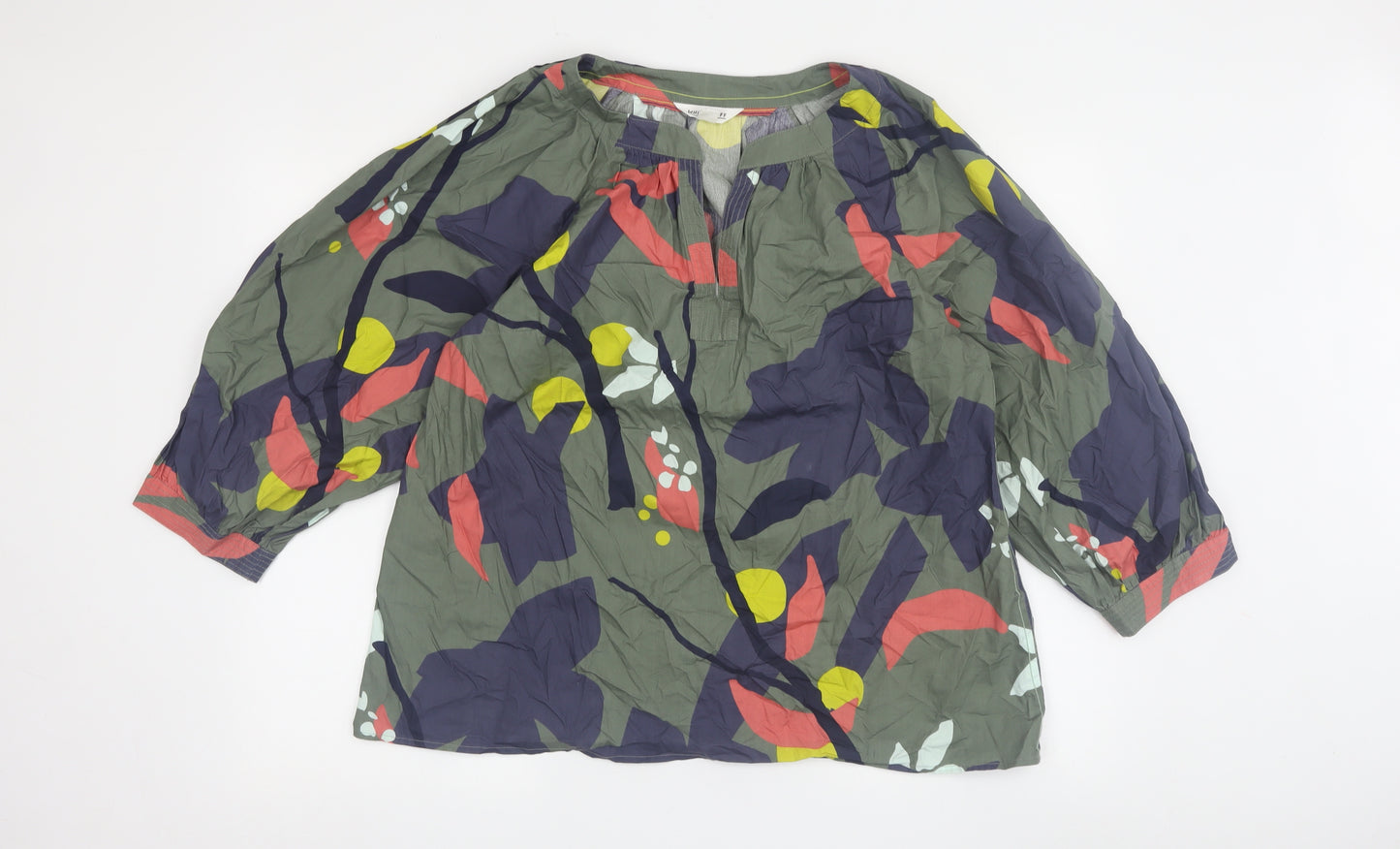 White Stuff Women's Multicoloured Floral Top Size 14