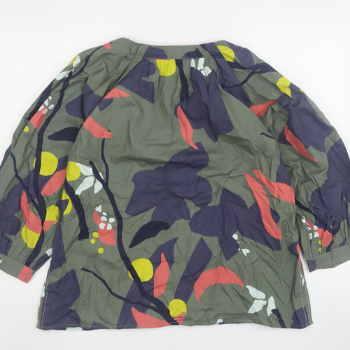 White Stuff Women's Multicoloured Floral Top Size 14