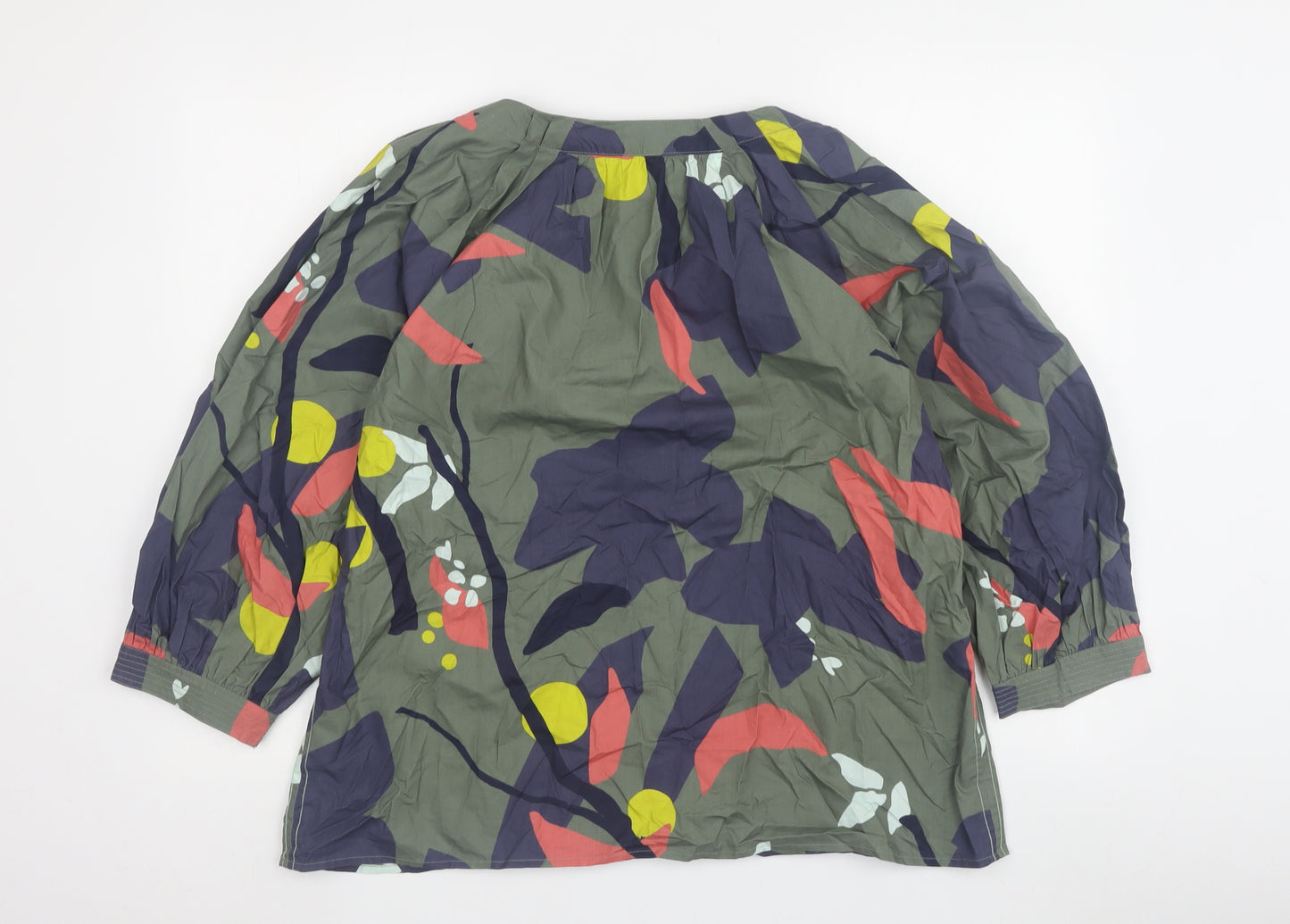 White Stuff Women's Multicoloured Floral Top Size 14