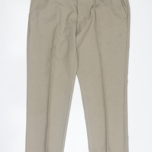 Farah Men's Beige Classic Trousers Size 36