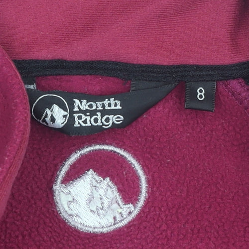 North Ridge Women's Pink Fleece Jacket Size 8