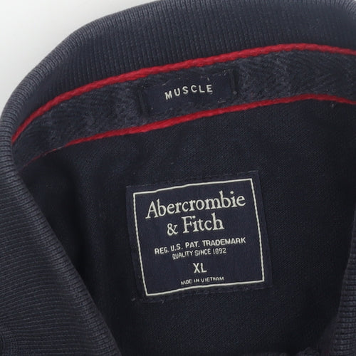 Abercrombie & Fitch Men's Black XL Polo Shirt