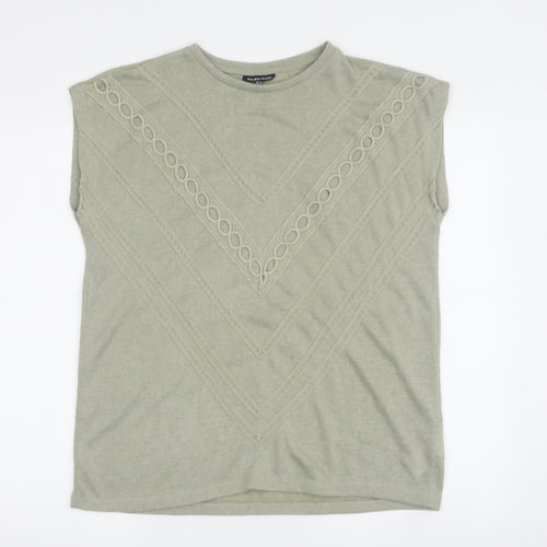 Warehouse Women's Green Basic T-Shirt Size 10