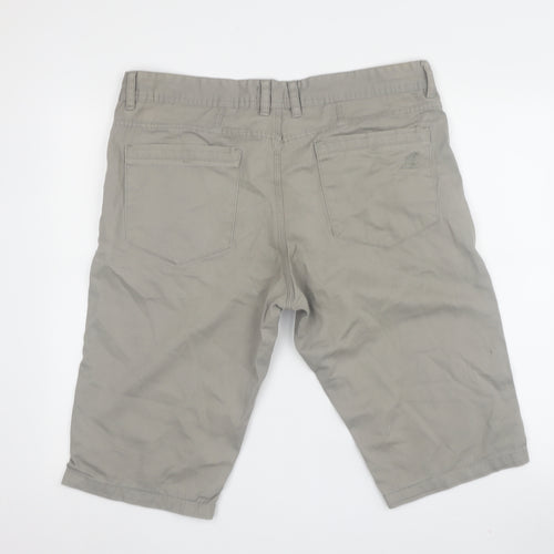 Kangol Men's Grey Chino Shorts, L, Casual Pockets