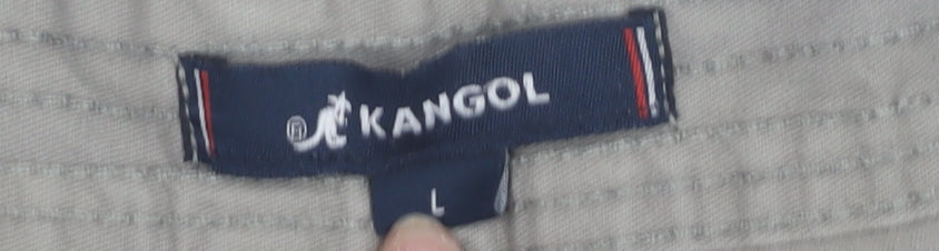 Kangol Men's Grey Chino Shorts, L, Casual Pockets