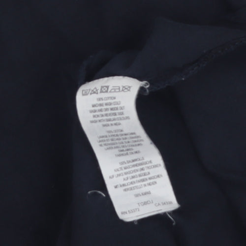 French Connection Men's Blue T-Shirt L Crew Neck