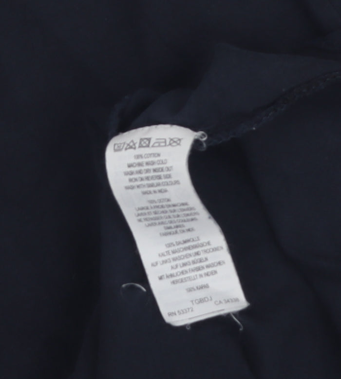 French Connection Men's Blue T-Shirt L Crew Neck