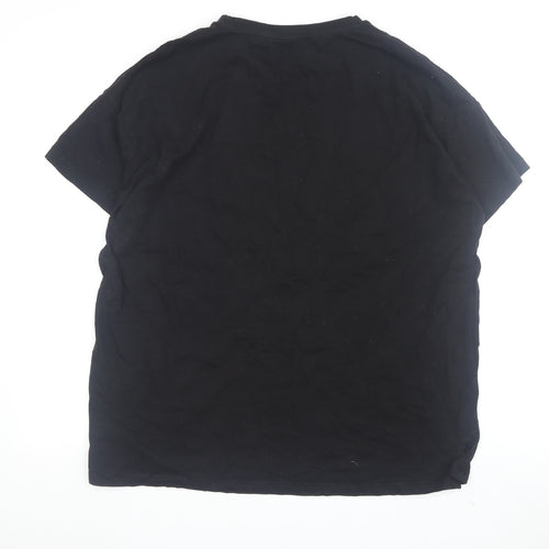 By Very Women's Black Graphic Pyjama Top, Size 12-14
