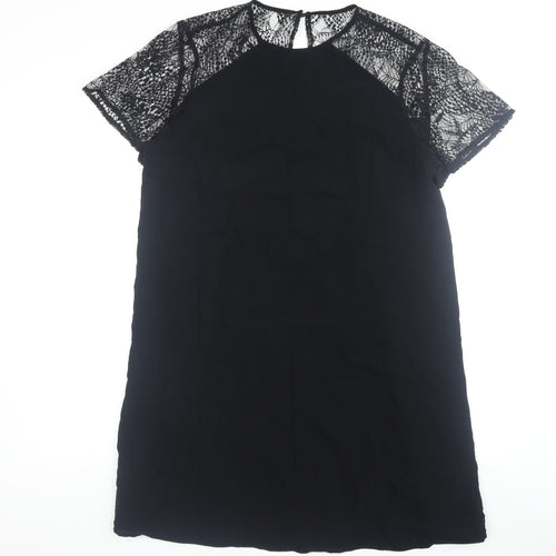 Jack Wills Women’s Black Lace Short Sleeve Dress 12