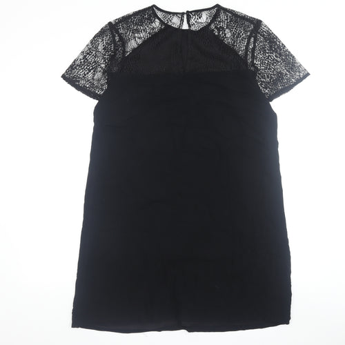 Jack Wills Women’s Black Lace Short Sleeve Dress 12