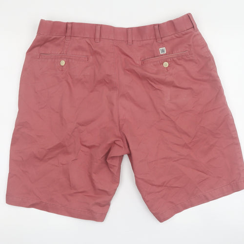 Marks and Spencer Men's Pink Chino Shorts, Size 38