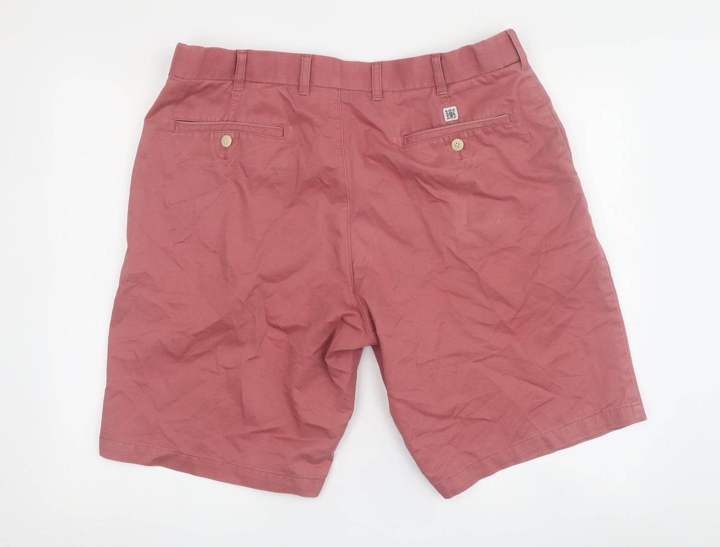 Marks and Spencer Men's Pink Chino Shorts, Size 38