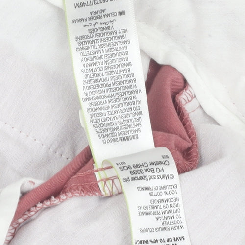 Marks and Spencer Men's Pink Chino Shorts, Size 38