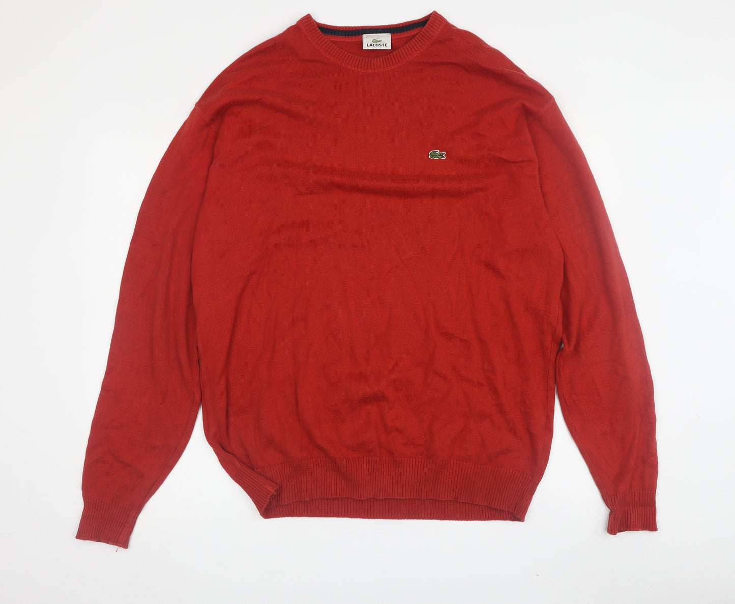 Lacoste Men's Red 3XL Pullover Jumper Logo