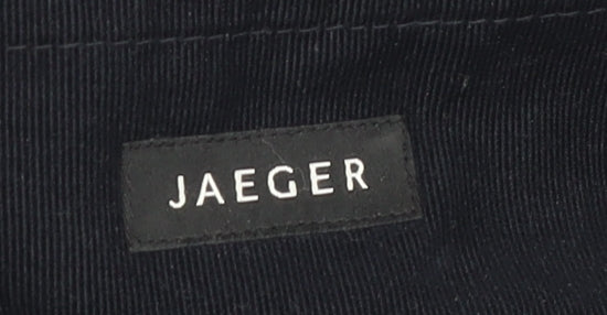 Jaeger Women's Black Cotton Pencil Skirt Size 16