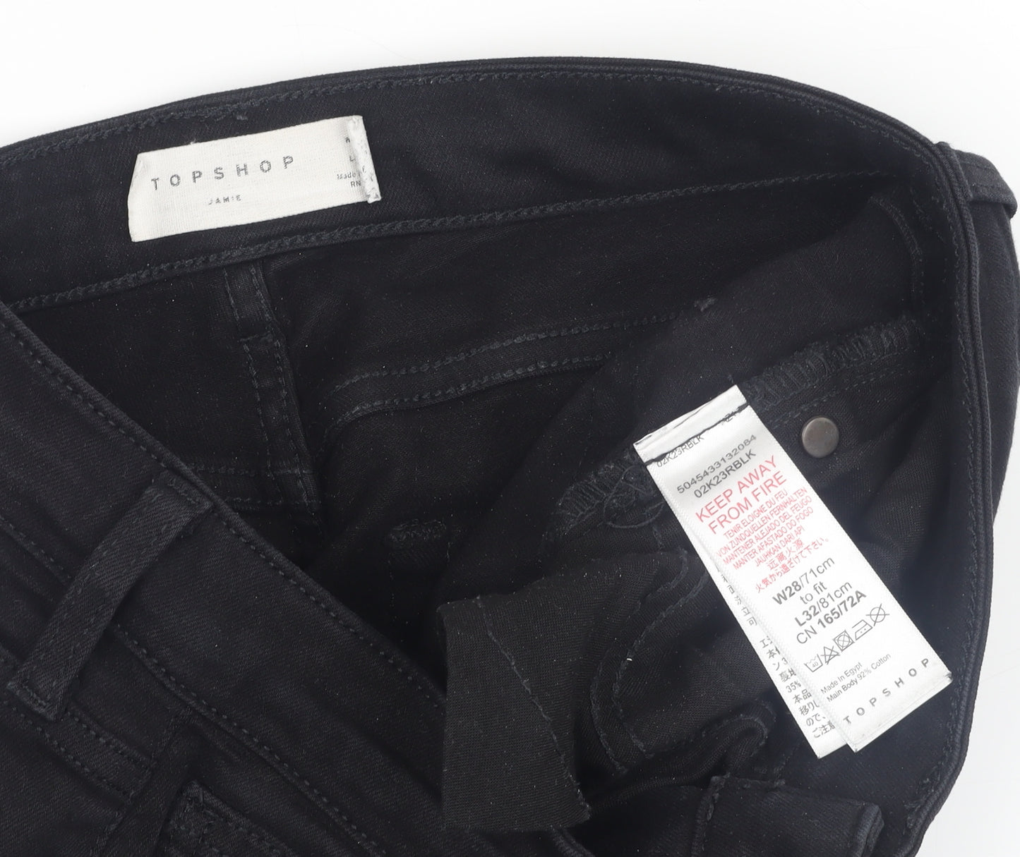 Topshop Women's Black Skinny Jeans Size 10