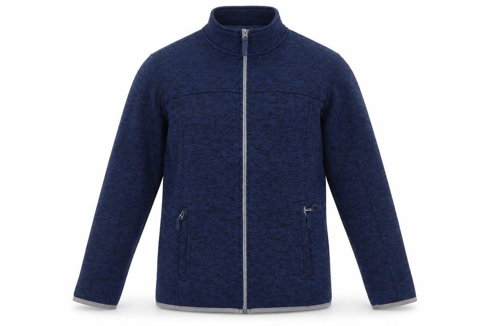 Front view of Crane Men's Blue Windbreaker Jacket, M