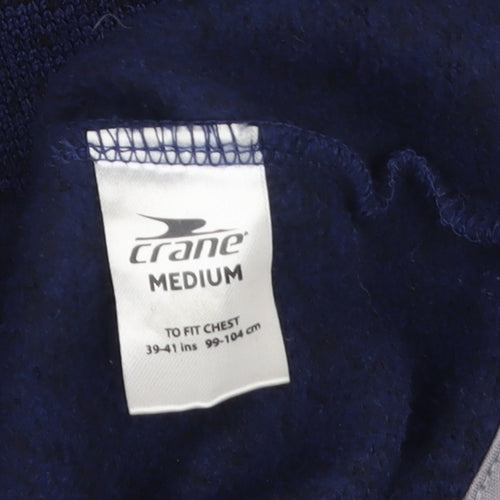 Crane Men's Blue Windbreaker Jacket, M