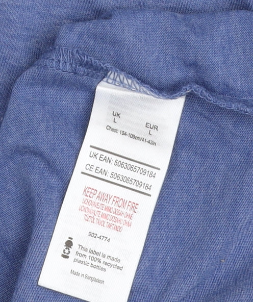 The Simpsons Men's L Blue Funny Graphic T-Shirt