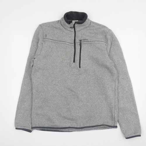 Decathlon Men's Grey XL High Neck Fleece Sweatshirt