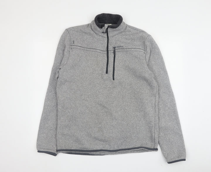 Decathlon Men's Grey XL High Neck Fleece Sweatshirt