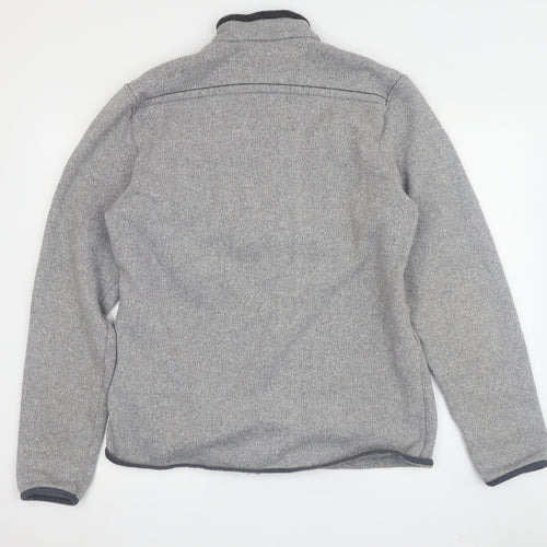 Decathlon Men's Grey XL High Neck Fleece Sweatshirt