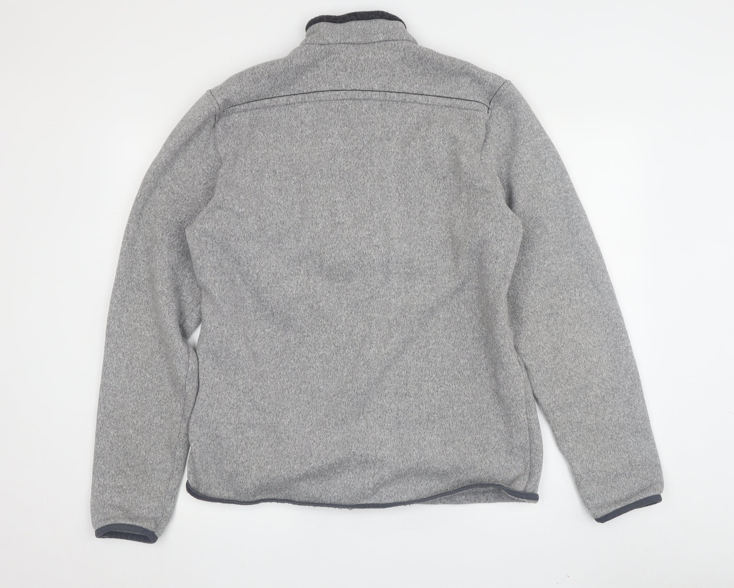Decathlon Men's Grey XL High Neck Fleece Sweatshirt