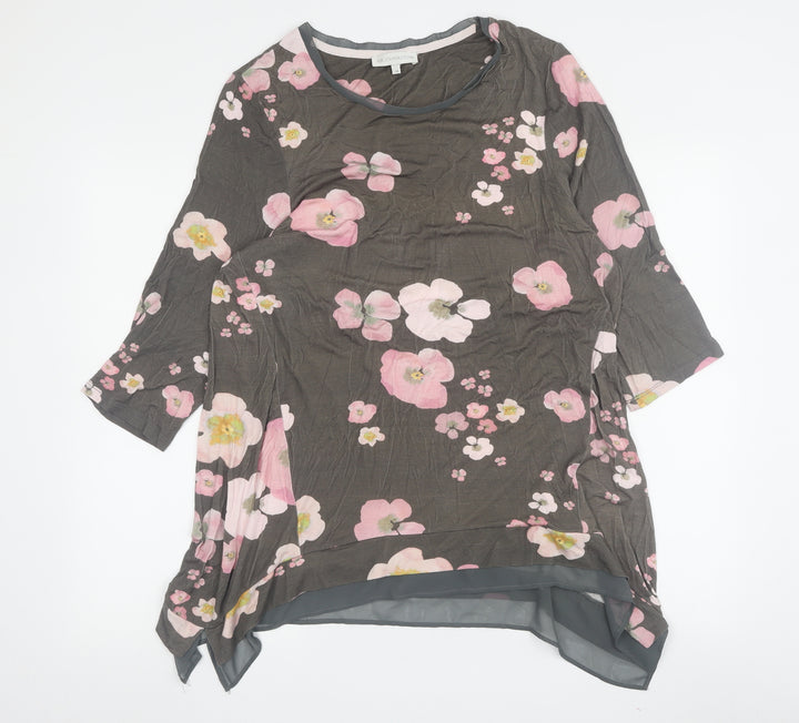 RJR John Rocha Women's Floral Blouse, Size 14, Multicoloured