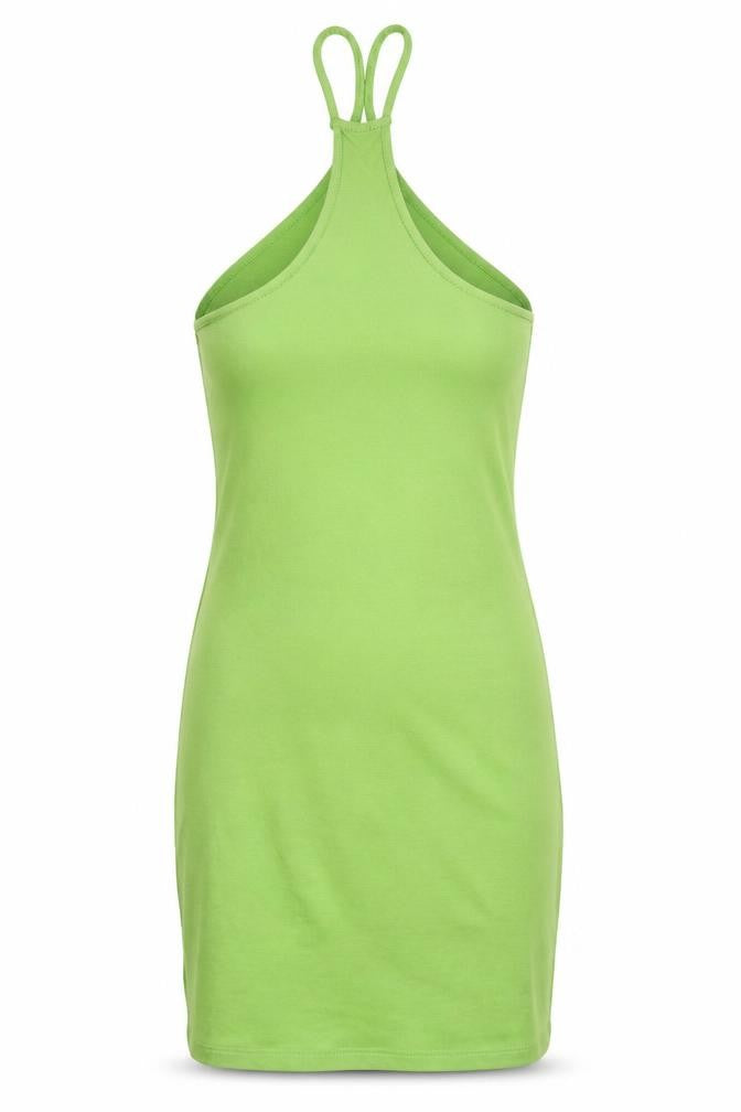 Zara Women's Green Halter Sleeveless Dress S