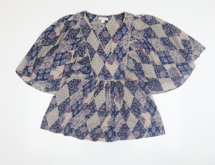 Monsoon Women's Multicoloured Kimono Blouse Size 10