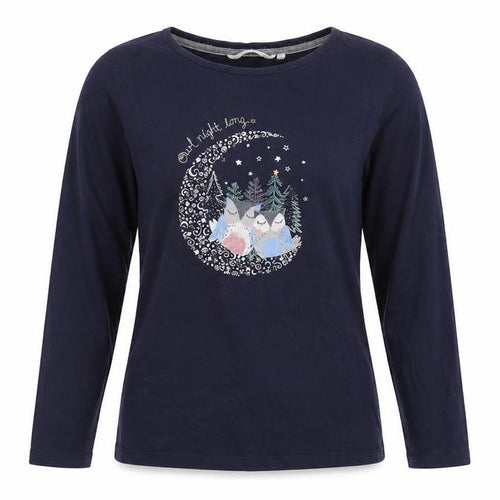 ISLE Women’s Blue Animal Pyjama Top Size 10-12