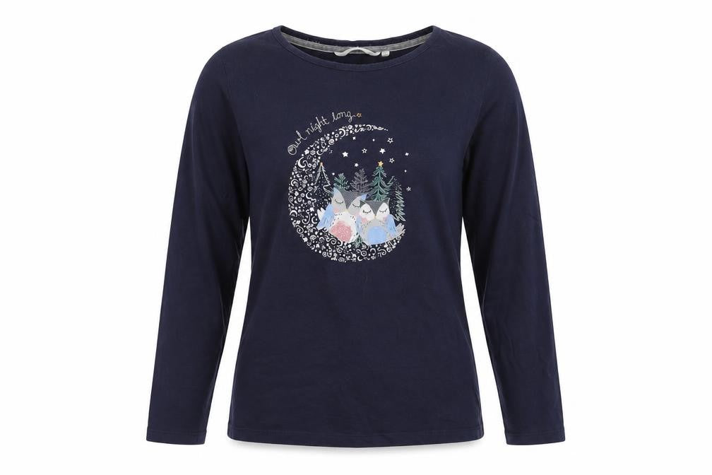 ISLE Women’s Blue Animal Pyjama Top Size 10-12
