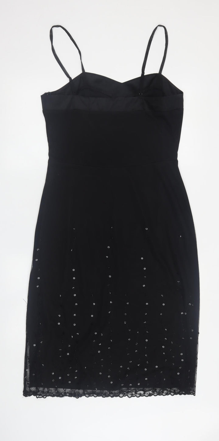 Olsen Black Sequin Women's Dress Size 12 Party Cocktail