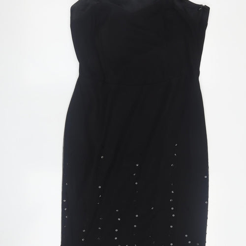 Olsen Black Sequin Women's Dress Size 12 Party Cocktail