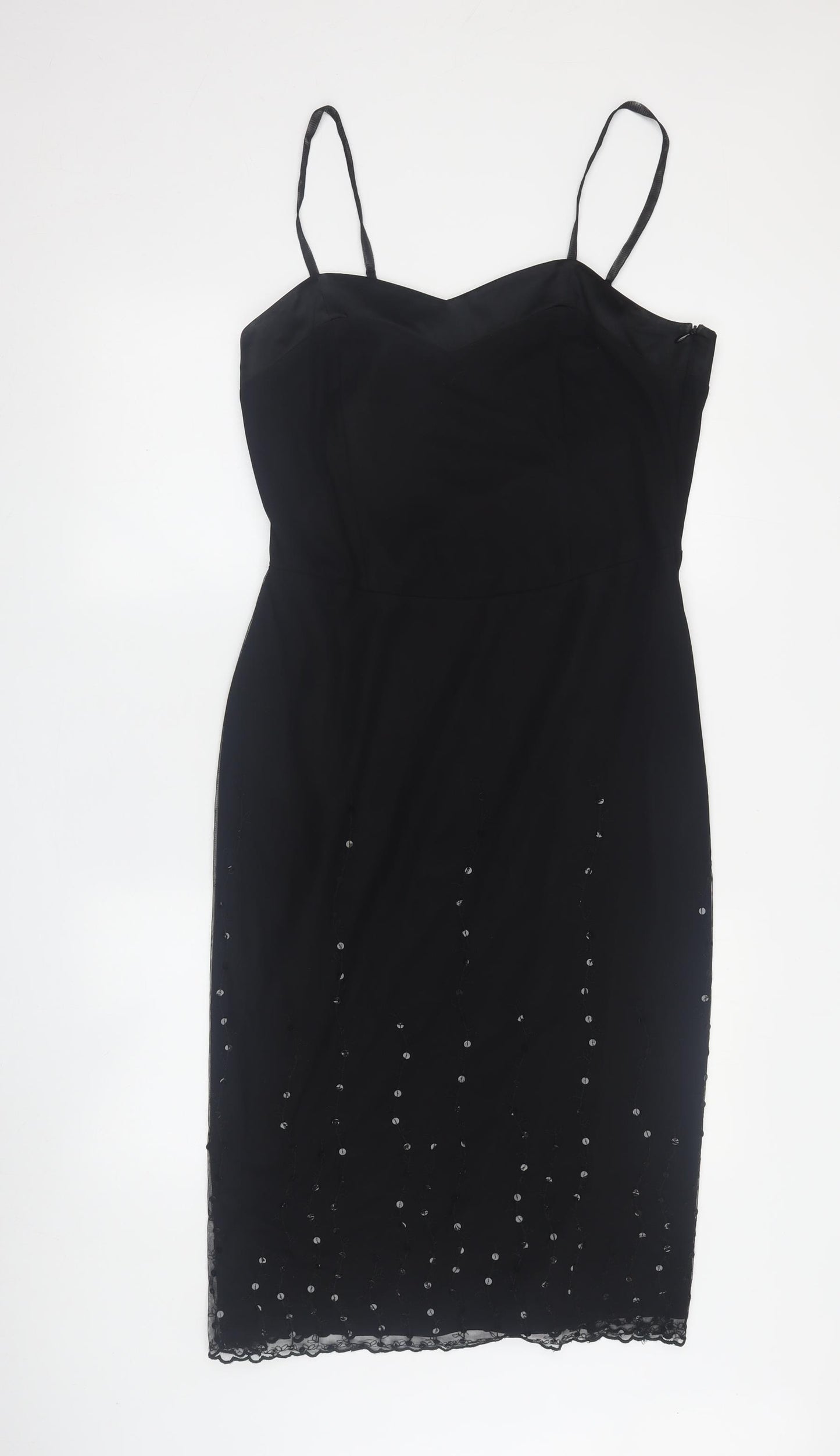Olsen Black Sequin Women's Dress Size 12 Party Cocktail