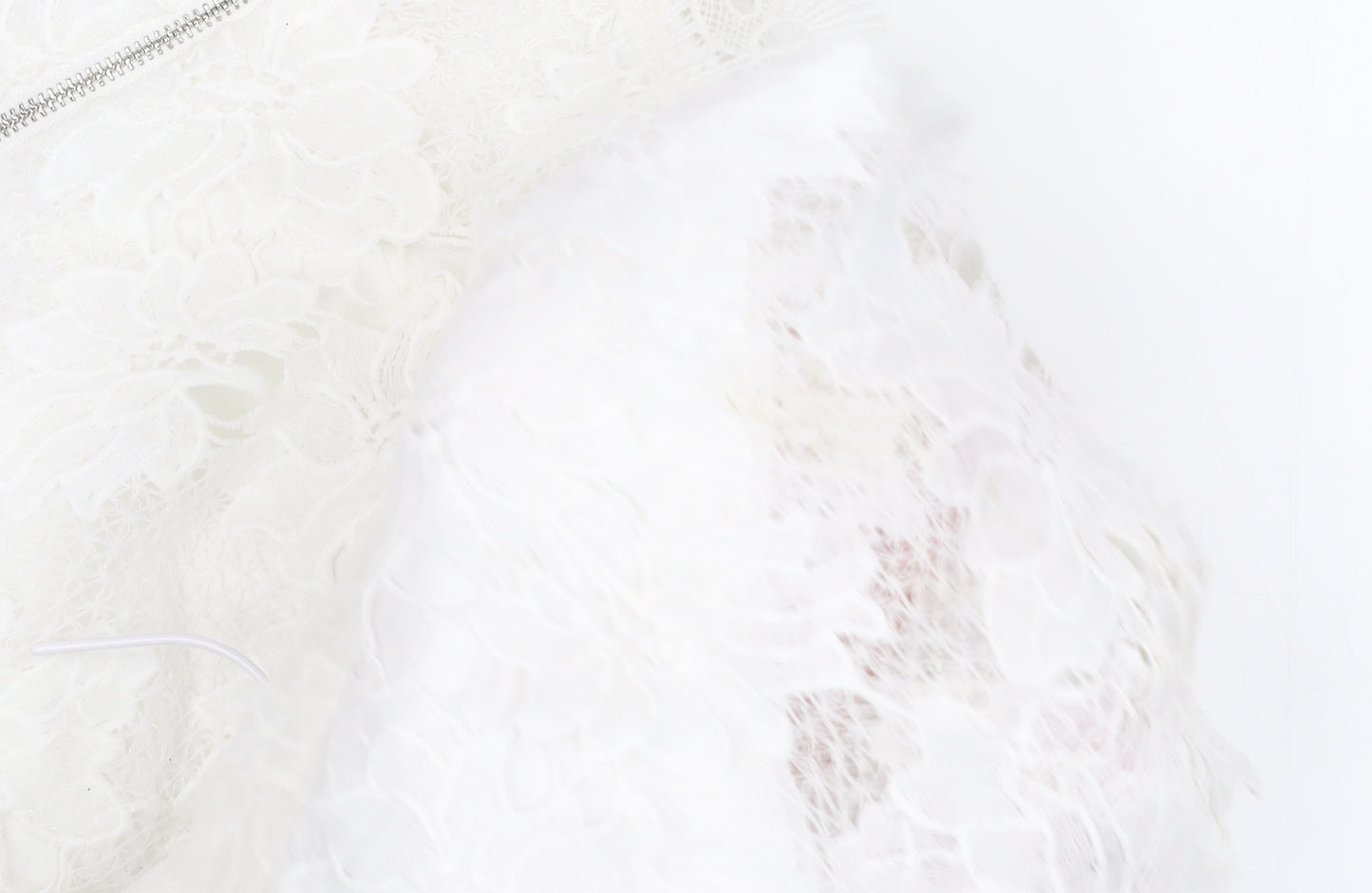 Izabel London Women's White Floral Lace Shift Dress Size 18