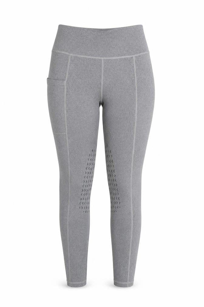 Front view of Cameo Equine Women's Grey Jegging Trousers, size 26